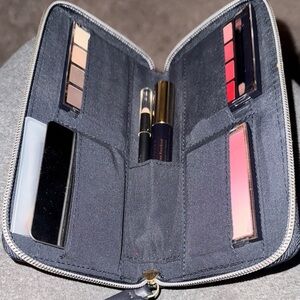 Estee Lauder Black Cosmetic Case with Makeup Set